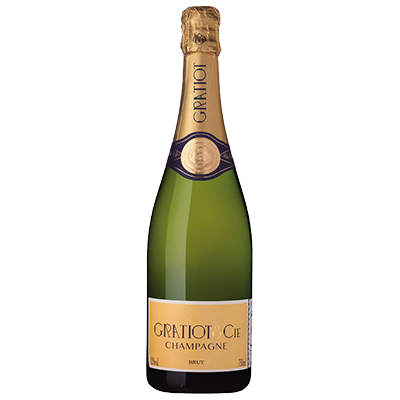Champagne Gratiot Almanach No 1 Brut, available in 750ml and 375ml